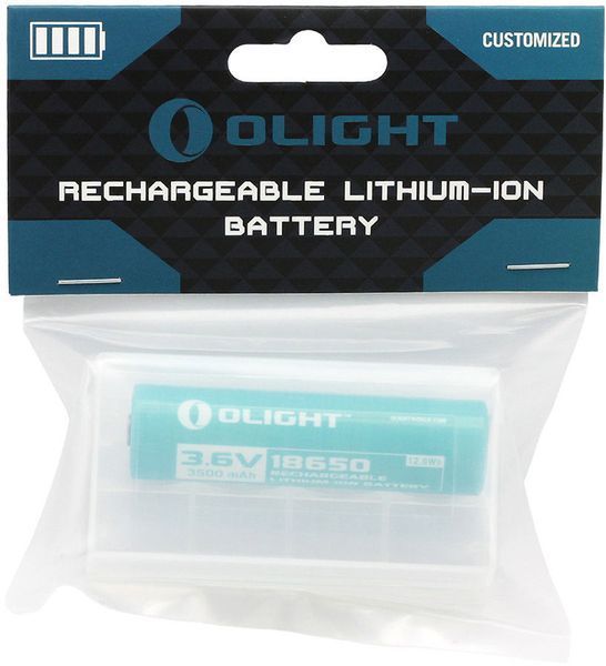 Акумуляторна батарея Olight ORB-186C35 для Warrior Mini; Warrior Mini 2; Baton Pro; S2R II Baton; Perun ORB3-186C35 23704084 фото