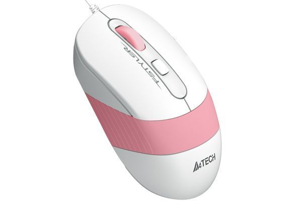 Миша A4Tech Fstyler FM10 (Pink), USB, колір білий+ рожевий FM10 (Pink) 1604409 фото