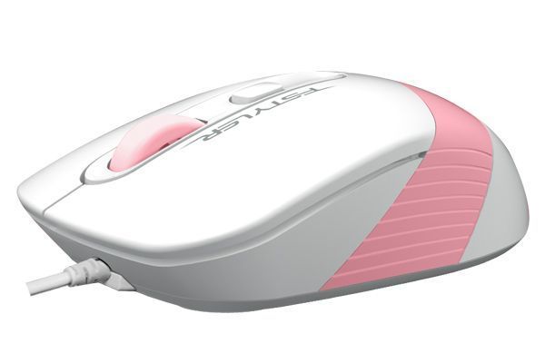 Миша A4Tech Fstyler FM10 (Pink), USB, колір білий+ рожевий FM10 (Pink) 1604409 фото