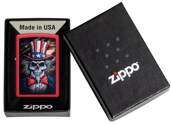 Запальничка Zippo 233 Uncle Sam Skull Design 46696 V77553910 фото