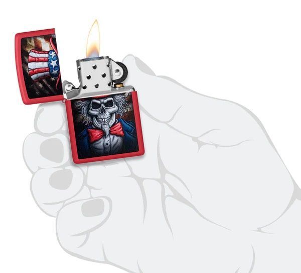 Запальничка Zippo 233 Uncle Sam Skull Design 46696 V77553910 фото