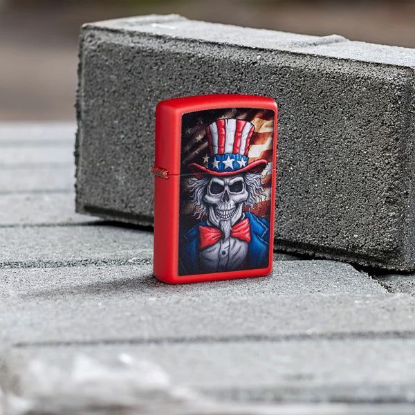 Запальничка Zippo 233 Uncle Sam Skull Design 46696 V77553910 фото