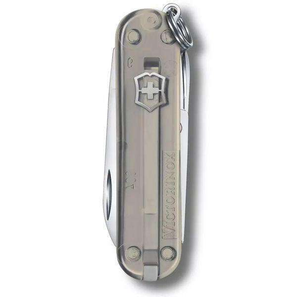 Швейцарський ніж Victorinox Classic 58 мм 7 функцій Сірий напівпрозорий (0.6223.T31G) V77552856 фото