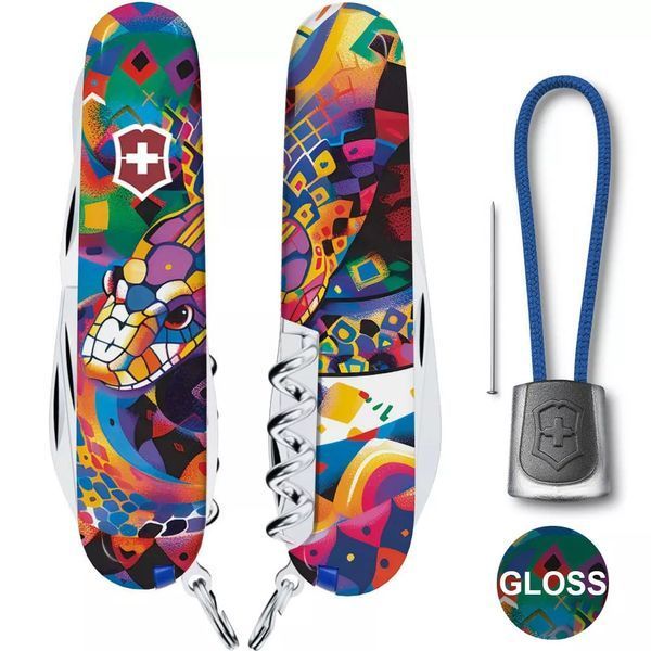 Швейцарский нож Victorinox Climber Zodiac Красный Яркая змея 1.3703_Z4260pk V77554183 фото