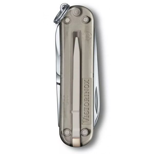 Швейцарський ніж Victorinox Classic 58 мм 7 функцій Сірий напівпрозорий (0.6223.T31G) V77552856 фото
