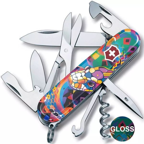 Швейцарский нож Victorinox Climber Zodiac Красный Яркая змея 1.3703_Z4260pk V77554183 фото