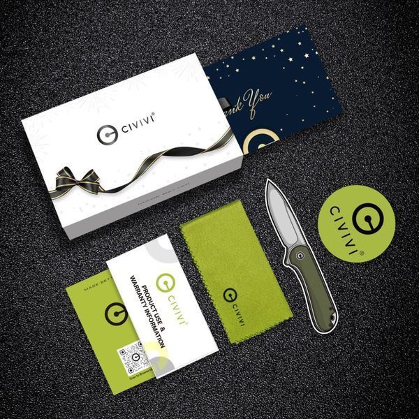 Комплект (Нож, ручка) Civivi StellarQuill Pen & Button Lock Elementum II Knife Combo Gift Pack C23049 999990819 фото