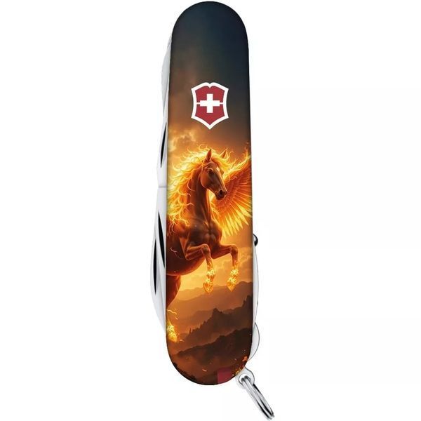 Швейцарський ніж Victorinox Huntsman Zodiac Вогняний пегас Різнокольоровий глянцевий 1.3713.3_Z5250pk V77554190 фото