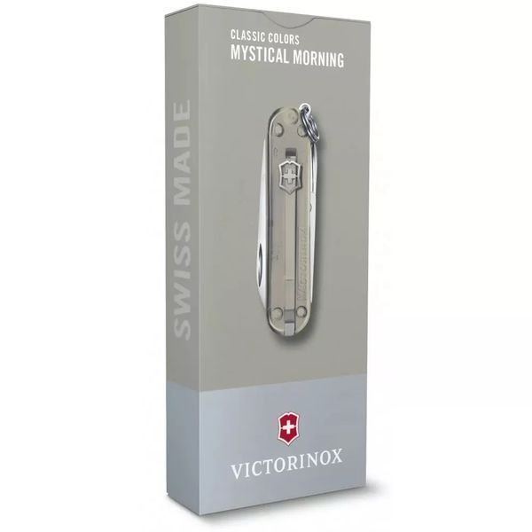 Швейцарський ніж Victorinox Classic 58 мм 7 функцій Сірий напівпрозорий (0.6223.T31G) V77552856 фото
