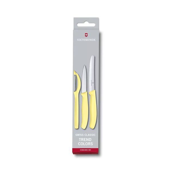 Набір Victorinox Swiss Classic Trend Colors Paring Knife Set with Universal Peeler Світло-жовтий (6.7116.31L82) V77551950 фото