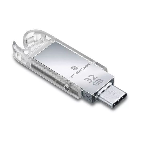 Швейцарський ніж Victorinox Work 58 мм 8 функцій USB флешка 32 Гб Червоний (4.6235.TG32B1) V77553486 фото