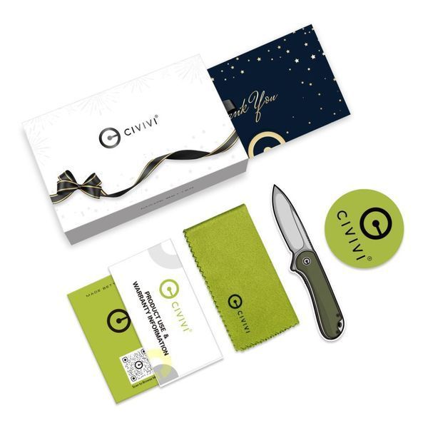 Комплект (Нож, ручка) Civivi StellarQuill Pen & Button Lock Elementum II Knife Combo Gift Pack C23049 999990819 фото