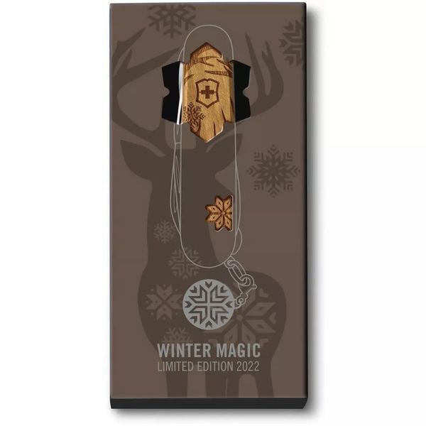 Швецарский складной нож Victorinox Super Tinker Winter Magic 91 мм 14 функций Орех (1.4701.63E1) V77553818 фото