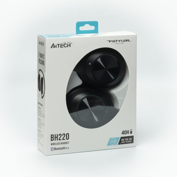 Гарнитура беспроводная A4-Tech BH220 (Black), цвет черный BH220 (Black) 1606340 фото