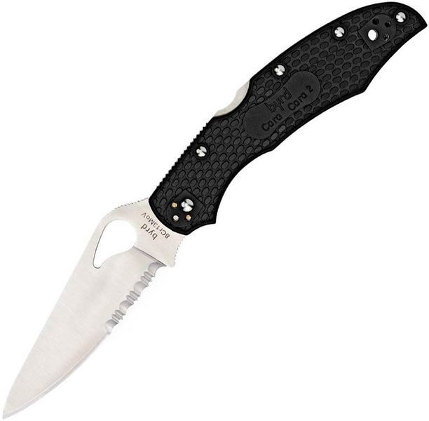 Ніж Spyderco Byrd Cara 2 ПолоСерейтор BY03PSBK2 871117 фото