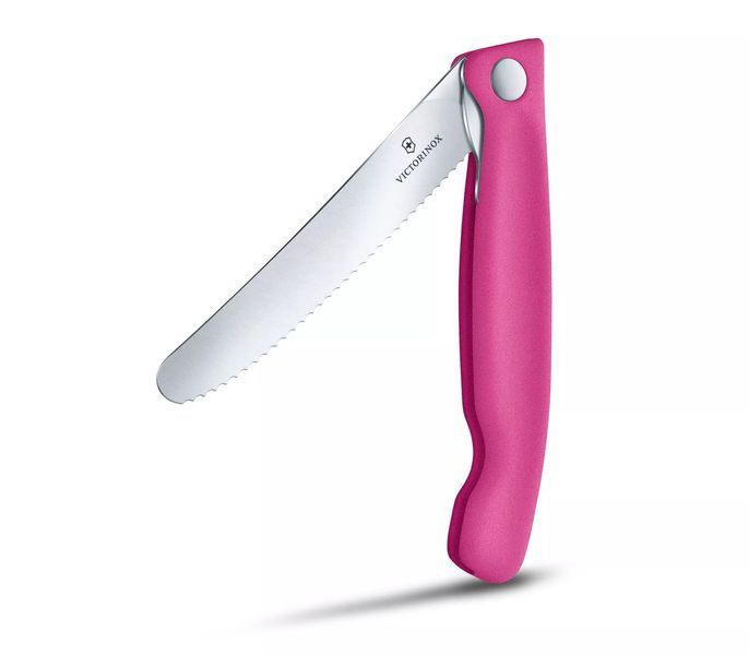 Кухонний ніж Victorinox Swiss Classic Foldable Paring Knife складаний, рожевий, 11 см (6.7836.F5B) V77551486 фото