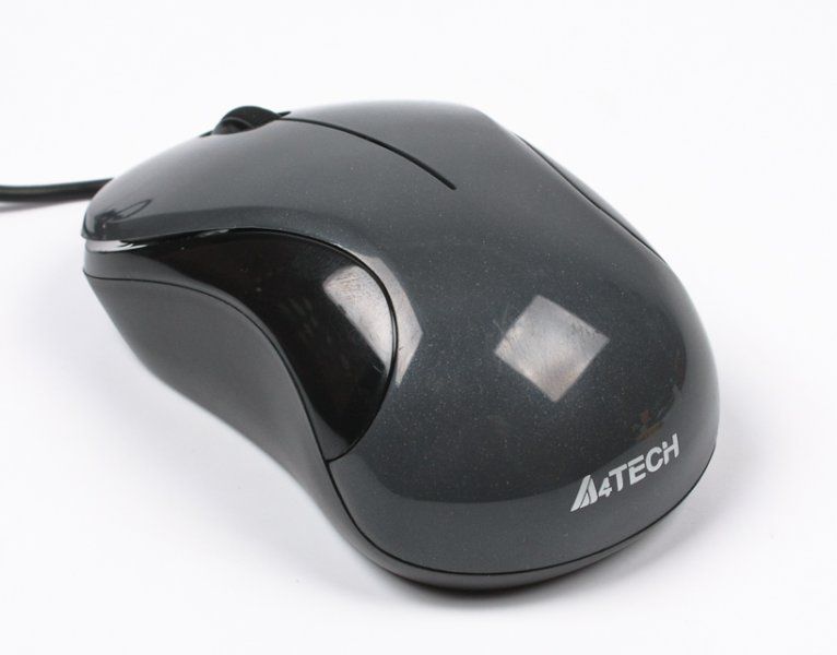 Миша A4Tech N-321 V-Track USB, Optic 2.0, глянцева сіра. N-321-1 (Glossy Grey) 0202329 фото
