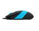 Мышь A4Tech Fstyler FM10S (Blue), бесшумная, USB, цвет черный+голубой FM10S (Blue) 1604562 фото 3
