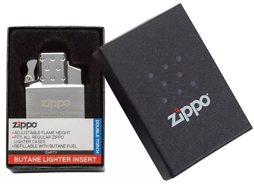Газовый вставной блок для широкой зажигалки Zippo Butane Lighter Insert - Double Torch - двойное пламя 65827 V77550268 фото