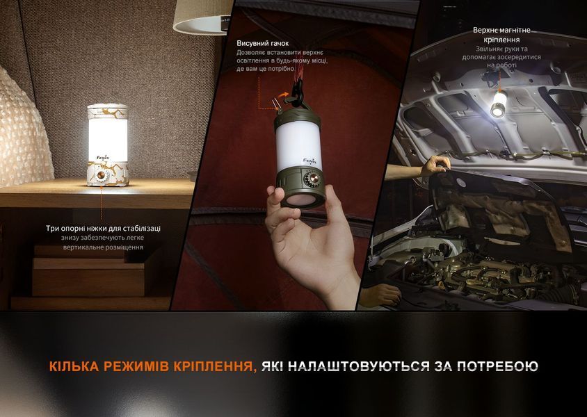 Ліхтар кемпінговий Fenix CL26R Pro, Темно-зелений 96762 фото