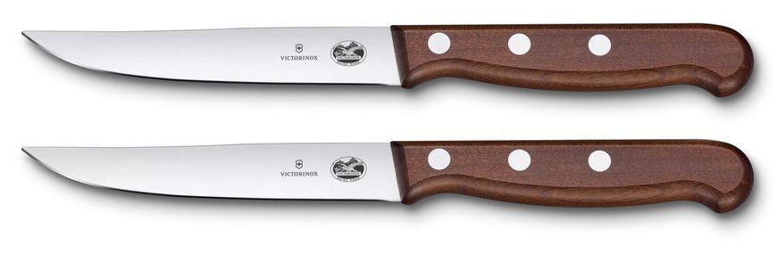 Набор из двух ножей для стейка Victorinox Wood Steak Set подарочная коробка 5.1200.12G V77554317 фото