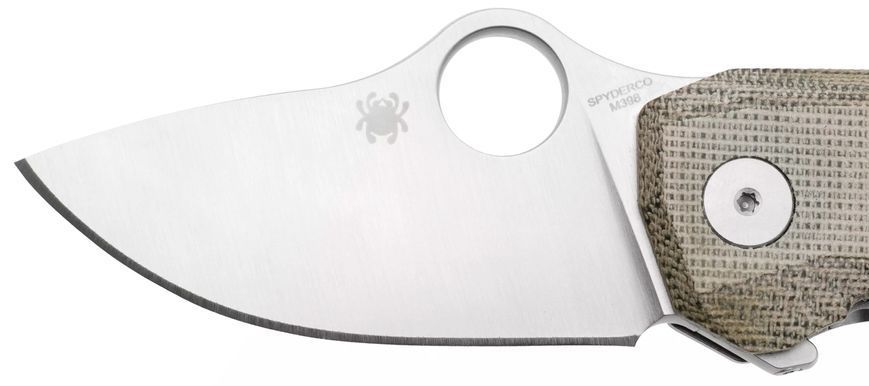 Ніж Spyderco SpyNano M398 Micarta Green C268MTIP 871764 фото