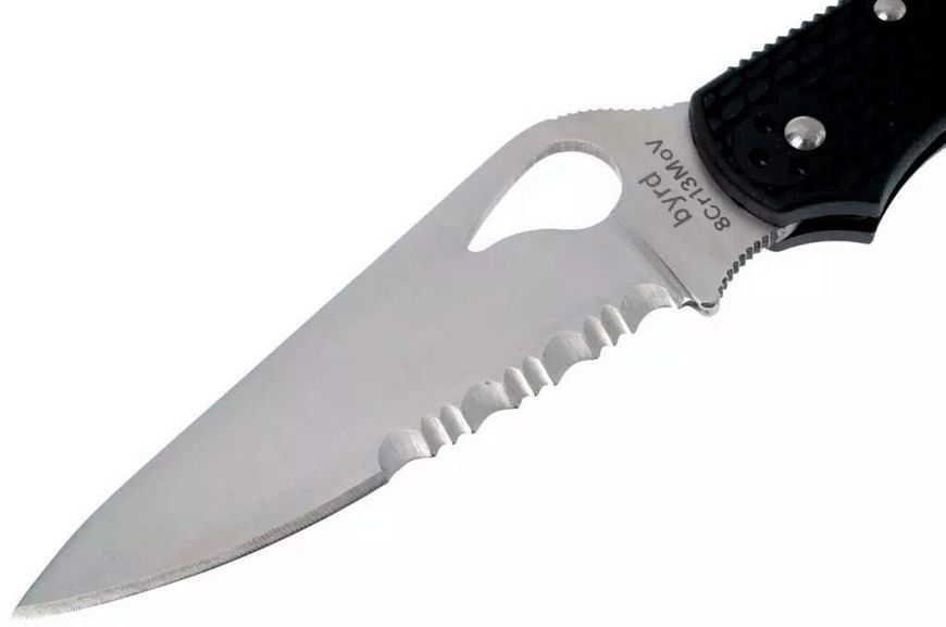 Ніж Spyderco Byrd Cara 2 ПолоСерейтор BY03PSBK2 871117 фото