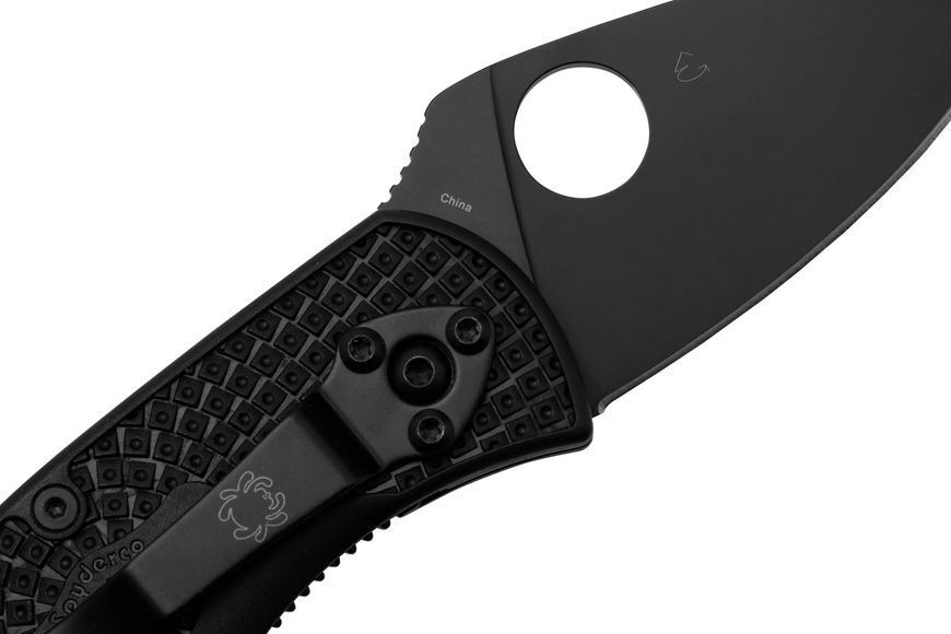 Нож Spyderco Ambitious Lightweight Black Blade FRN C148PBBK 871735 фото