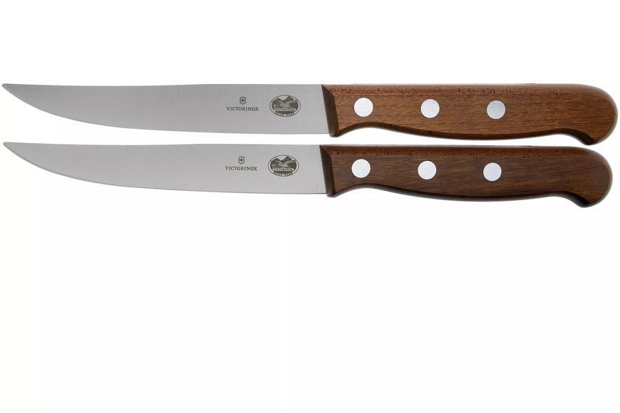 Набор из двух ножей для стейка Victorinox Wood Steak Set подарочная коробка 5.1200.12G V77554317 фото