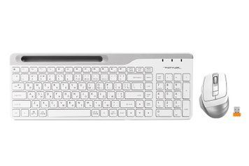 Комплект A4Tech Fstyler FB2535C клавіатура з мишою , USB, колір крижано-білий FB2535C (Icy White) 1605470 фото