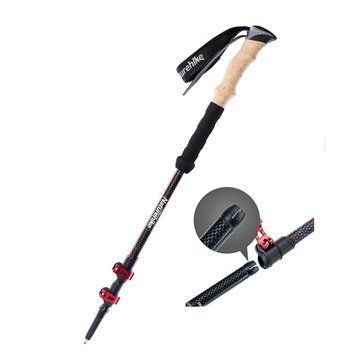 Трекінгова палиця Naturehike NH20DS003, 135 см, Чорний/Червоний, 1 шт 98711 фото