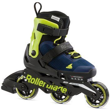 Rollerblade роликові ковзани Microblade 3WD blue royal-lime 36.5-40 29281 фото