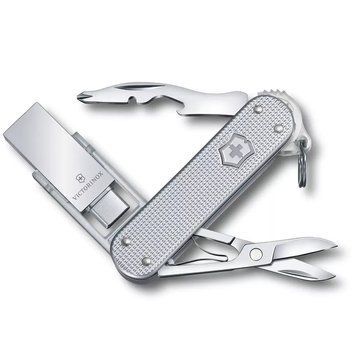 Швейцарський ніж Victorinox Work 58 мм 6 функцій USB флешка 32 Гб Сріблястий (4.6261.26G32B1) V77553485 фото