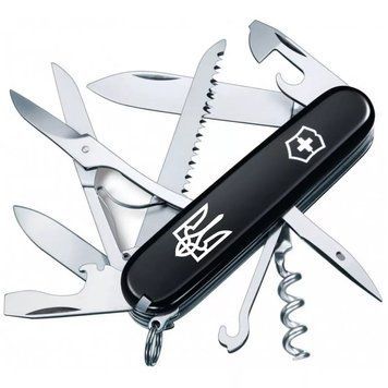 Швейцарський ніж Victorinox Huntsman Ukraine Тризуб білий (1.3713.3_T0010u) V77552984 фото