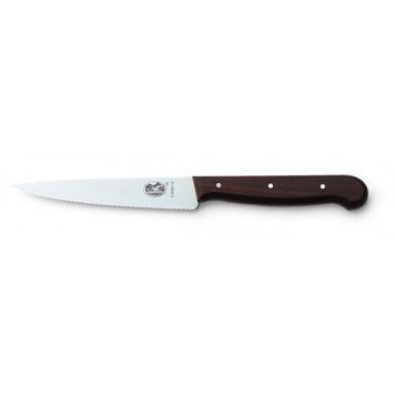 Нож кухонный разделочный Victorinox Wood 12 см серрейтор розовое дерево 5.2030.12 4004401 фото