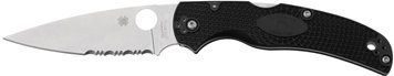 Ніж Spyderco Native Chief Black FRN Напівсеррейтор C244PSBK 871647 фото