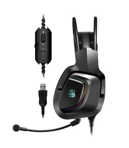 Гарнитура игровая Bloody G575 с подсветкой, USB G575 Bloody (Black) 1604864 фото