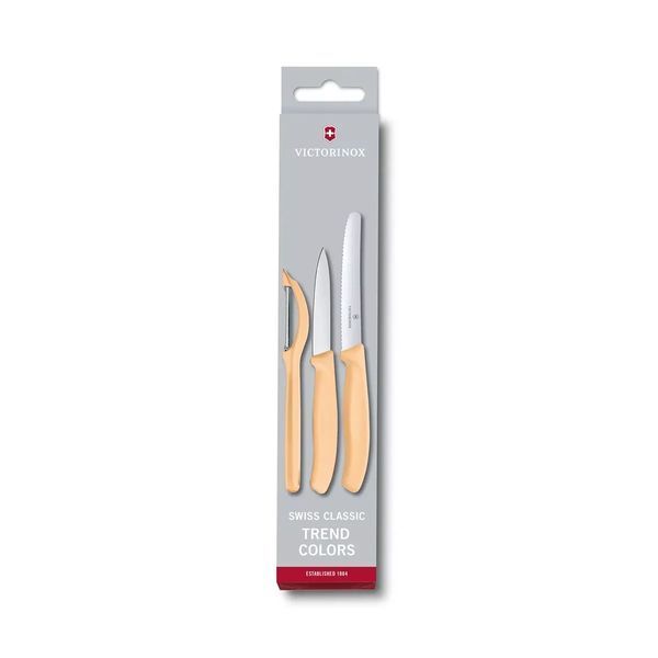 Набор Victorinox Swiss Classic Trend Colors Paring Knife Set with Universal Peeler Светло-оранжевый (6.7116.31L92) V77551951 фото
