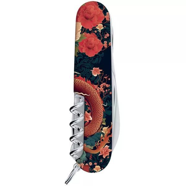 Швейцарський ніж Victorinox Huntsman Zodiac 91 мм 15 функцій Китайський дракон (1.3713_Z3200p) V77552797 фото