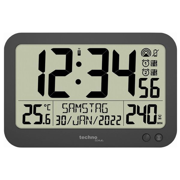 Часы настенные Technoline WS8026 Black (WS8026) DAS302460 фото