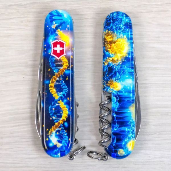Швейцарський ніж Victorinox Spartan глянцевий ДНК Українця 1.3603.3_T3270pw V77554540 фото