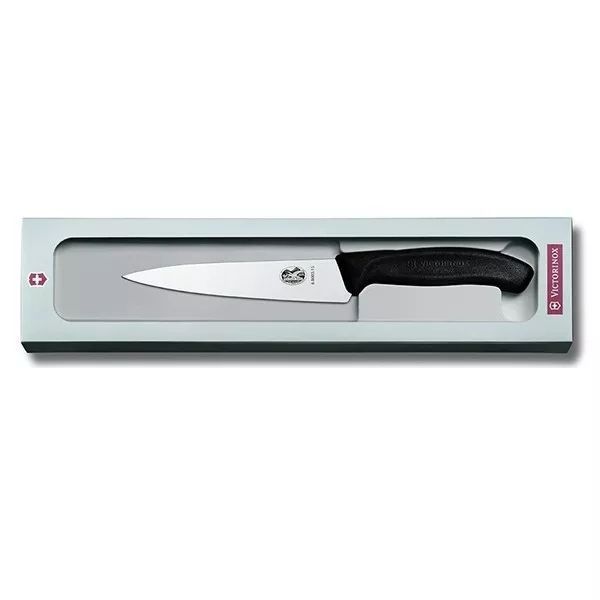 Кухонний ніж обробний Victorinox Swiss Classic Carving 15 см Чорний (6.8003.15G) V77551643 фото