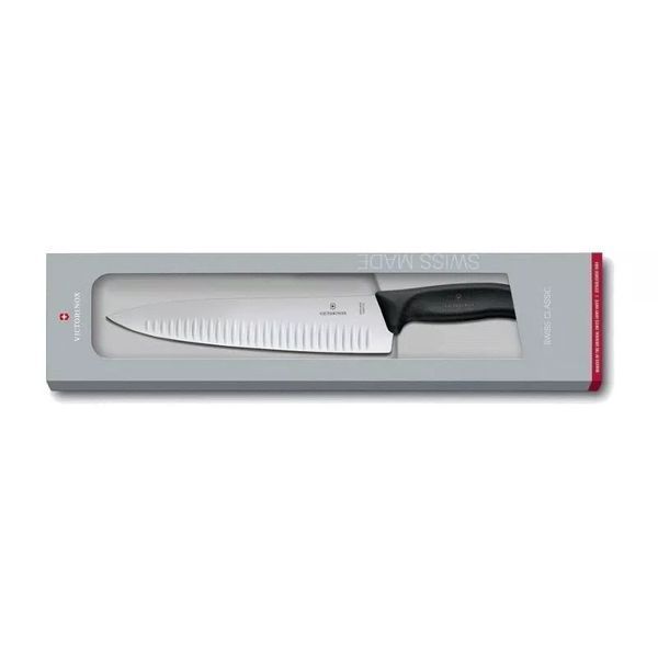 Кухонний ніж Victorinox SwissClassic Carving обробний 25 см Чорний (6.8023.25G) V77551697 фото