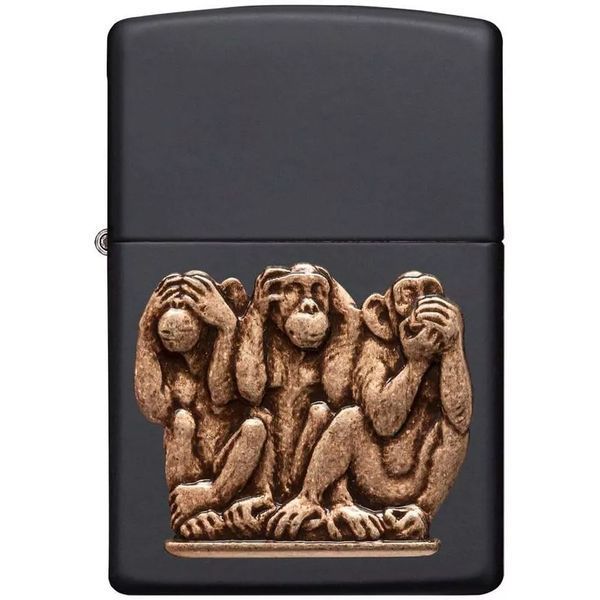 Зажигалка бензиновая Zippo Three Monkeys (29409) V77550563 фото