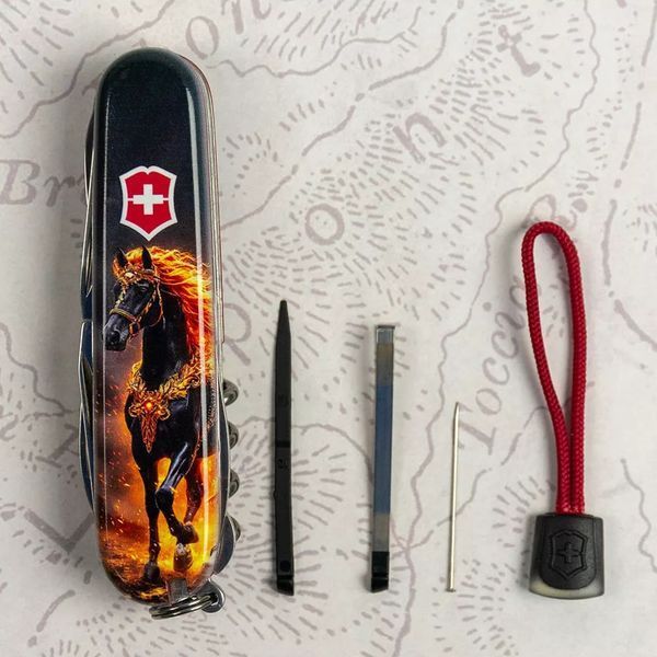 Швейцарский нож Victorinox Huntsman Zodiac Золотой конь Разноцветный 1.3713_Z5220pk V77554199 фото