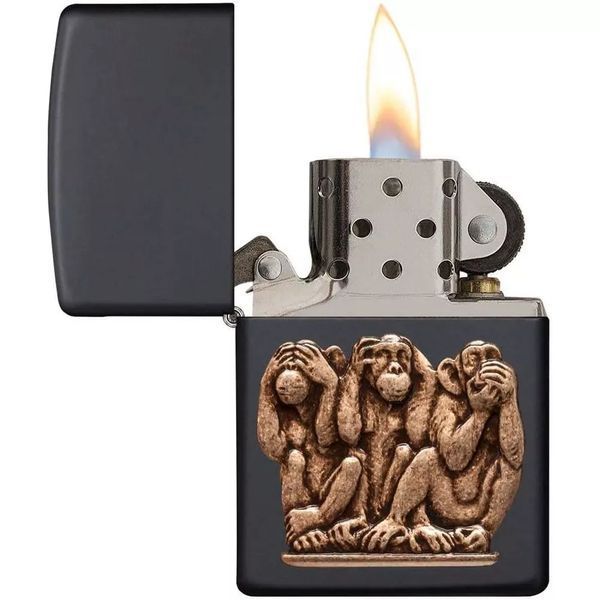 Зажигалка бензиновая Zippo Three Monkeys (29409) V77550563 фото