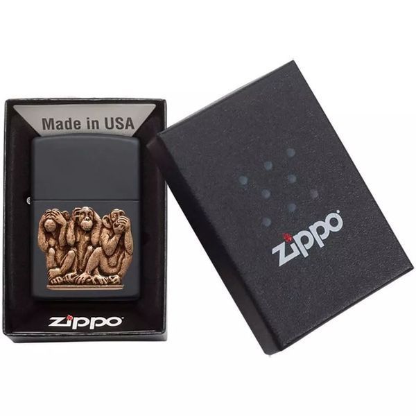 Зажигалка бензиновая Zippo Three Monkeys (29409) V77550563 фото