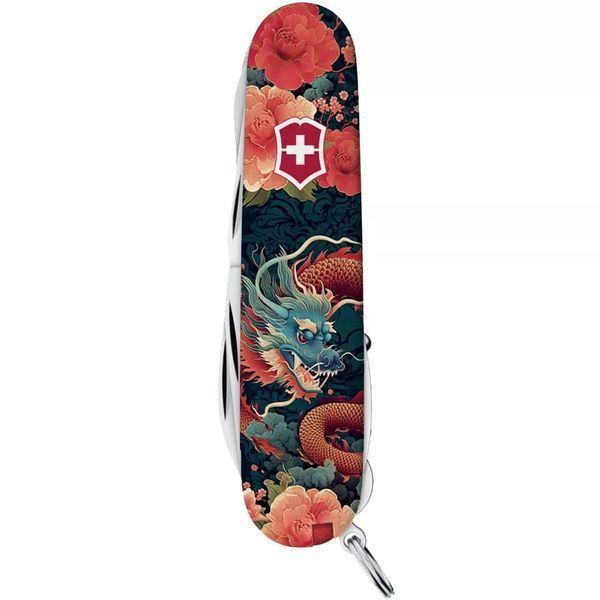 Швейцарський ніж Victorinox Huntsman Zodiac 91 мм 15 функцій Китайський дракон (1.3713_Z3200p) V77552797 фото