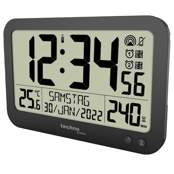 Часы настенные Technoline WS8026 Black (WS8026) DAS302460 фото