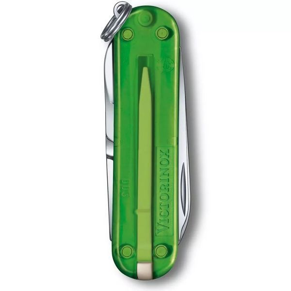 Швейцарський ніж Victorinox Classic 58 мм 7 функцій Зелений напівпрозорий (0.6223.T41G) V77552852 фото